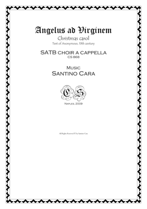 Angelus ad Virginem - Carol for SATB choir a cappella