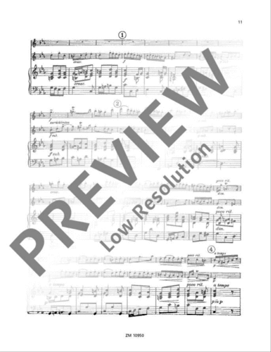 Trio Sonata C minor Flute scores gallery preview page 12