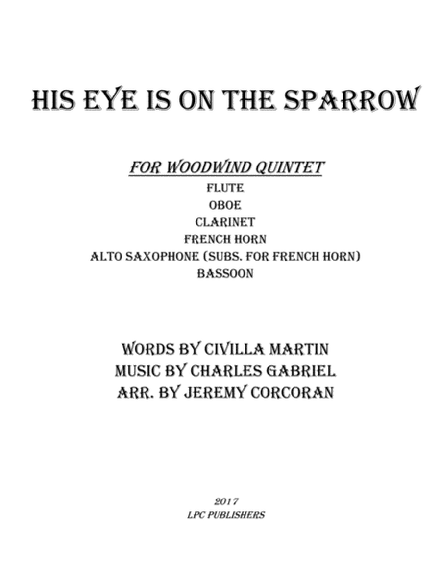 His Eye Is on the Sparrow for Woodwind Quintet image number null