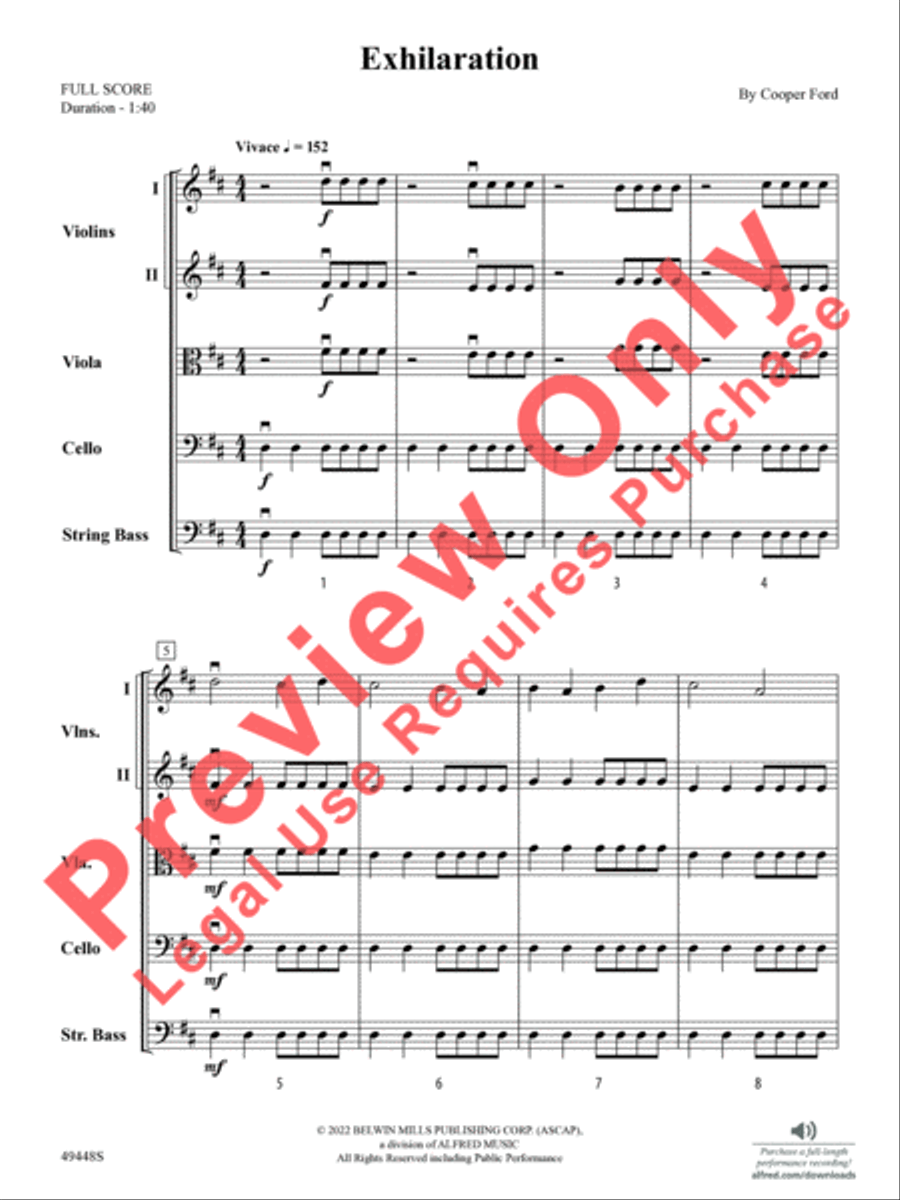 Exhilaration Exhilaration String Orchestra scores gallery preview page 4