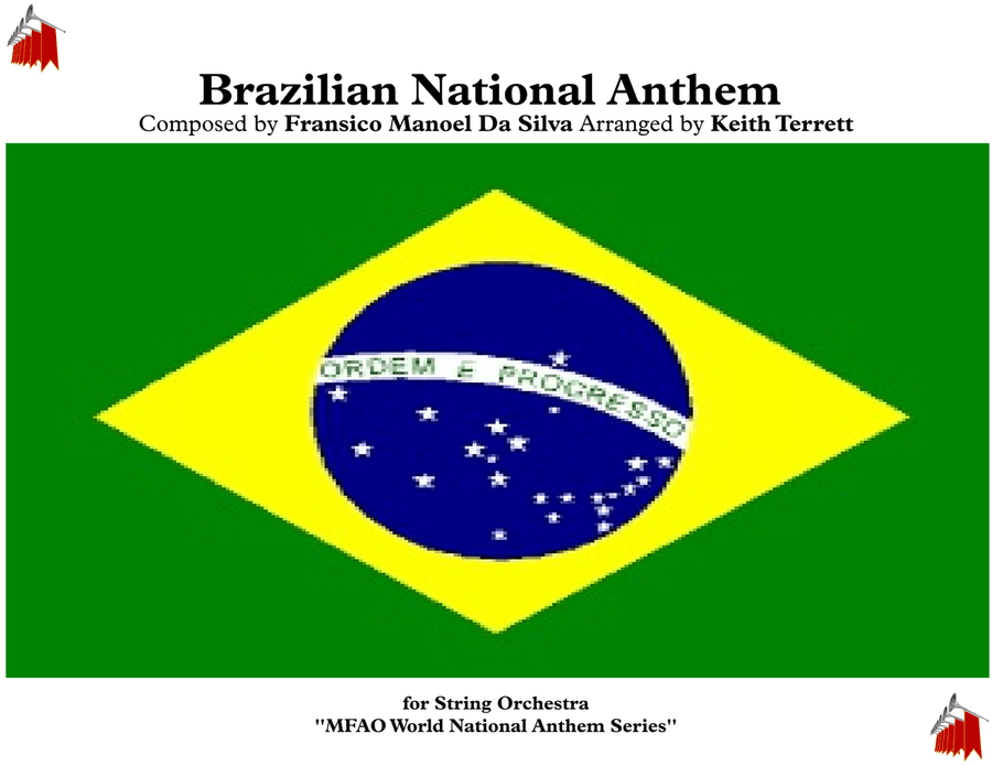 Brazilian National Anthem for String Orchestra (MFAO World National Anthem Series) String Quartet scores gallery preview page 1