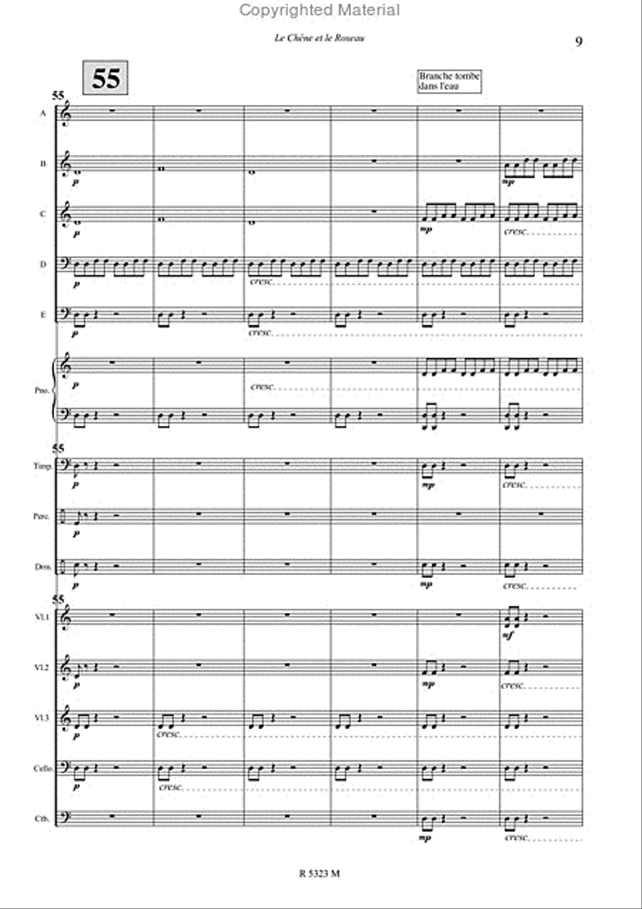 le chene et le roseau Concert Band scores gallery preview page 10