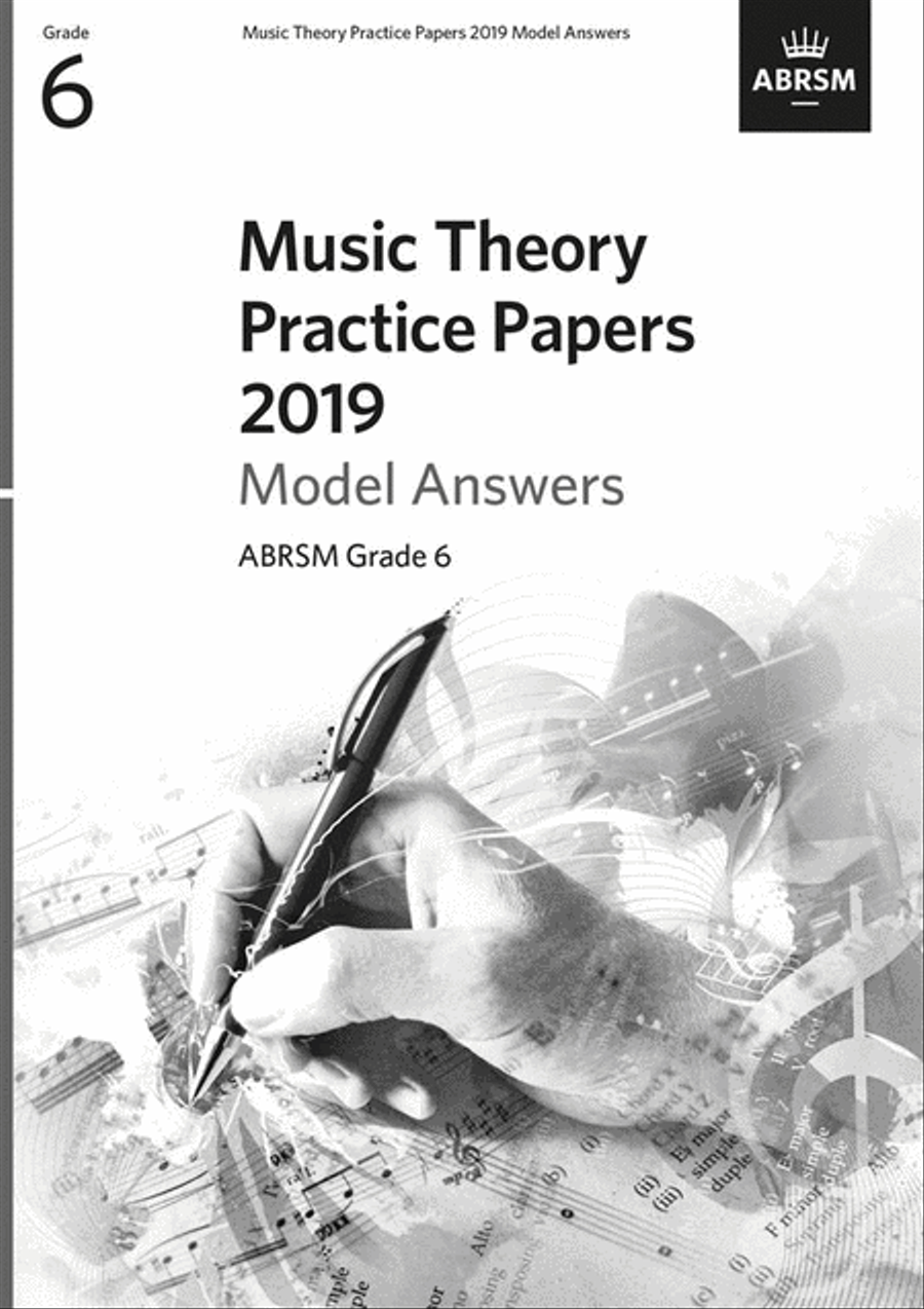 Music Theory Practice Papers 2019 Model Answers, ABRSM Grade 6 Answer Guides scores gallery preview page 1