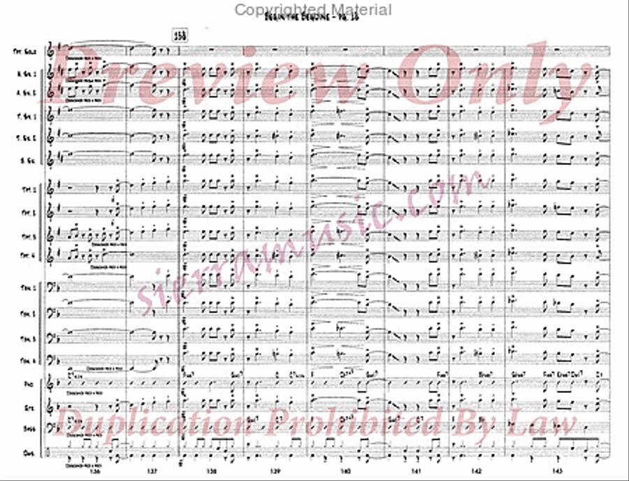 Begin the Beguine (for Doc) Jazz Ensemble scores gallery preview page 19