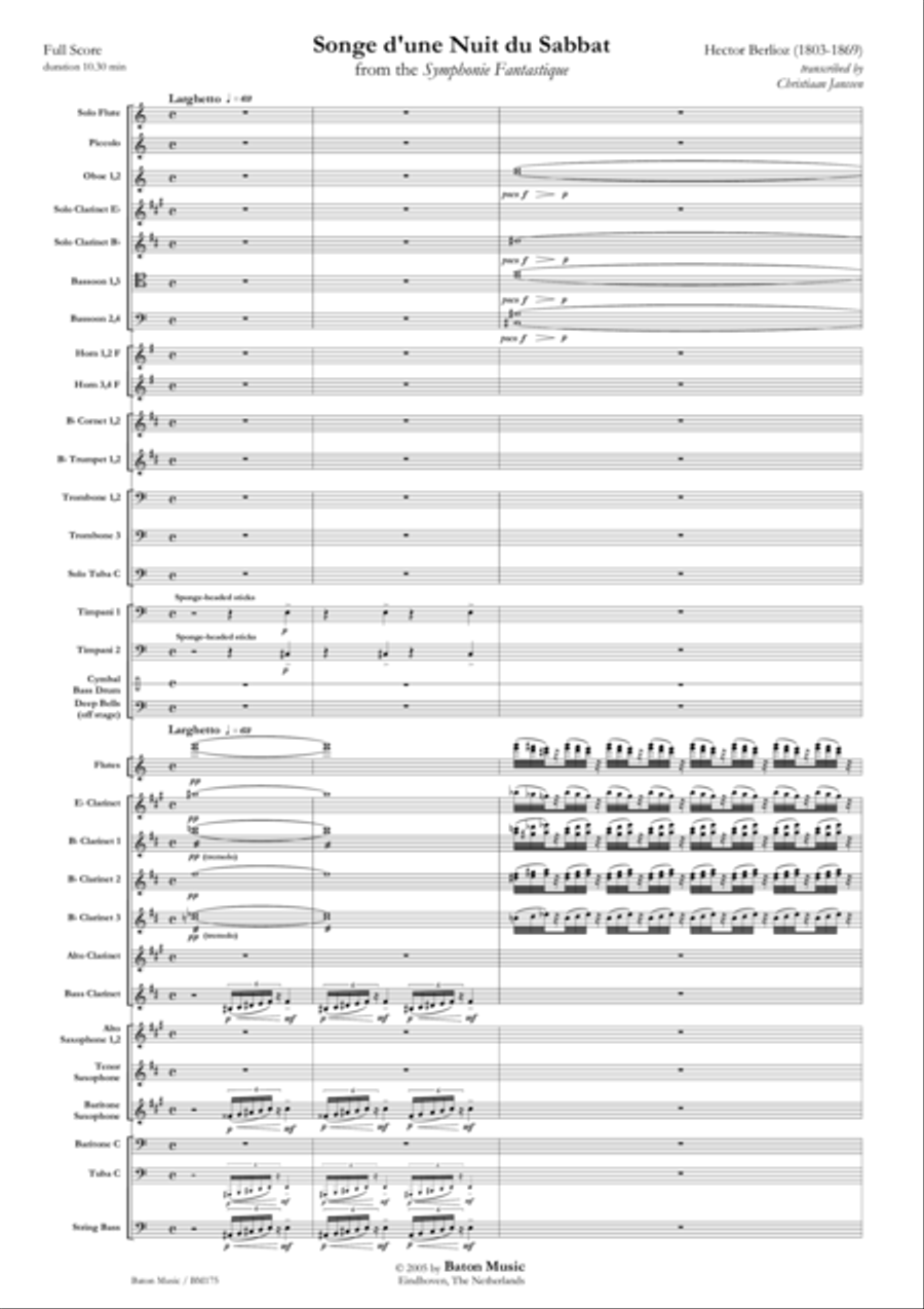 5. Songe d'une Nuit du Sabbat Concert Band scores gallery preview page 2