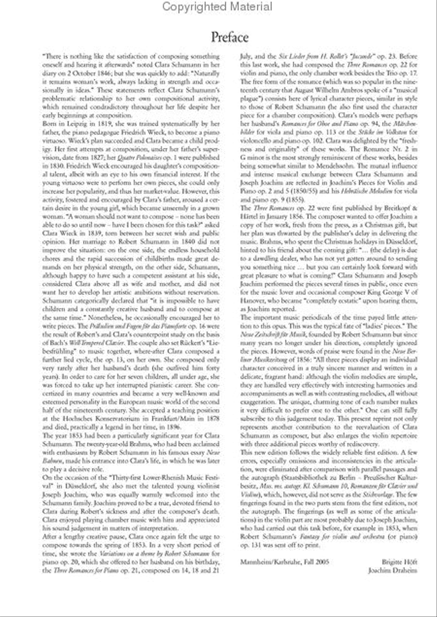 3 Romances Op. 22 3 Romances Op. 22 Violin Solo scores gallery preview page 4