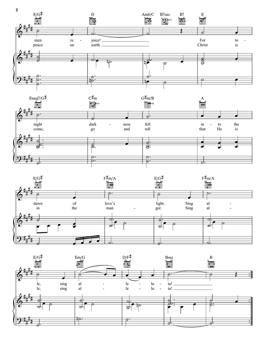 All Is Well Piano, Vocal, Guitar scores gallery preview page 2
