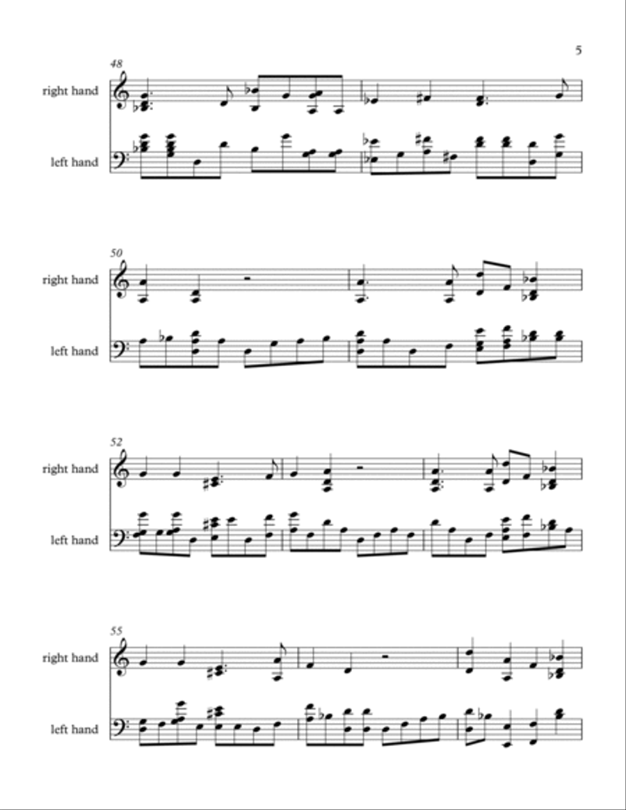 Blue Rose Piano Solo scores gallery preview page 5