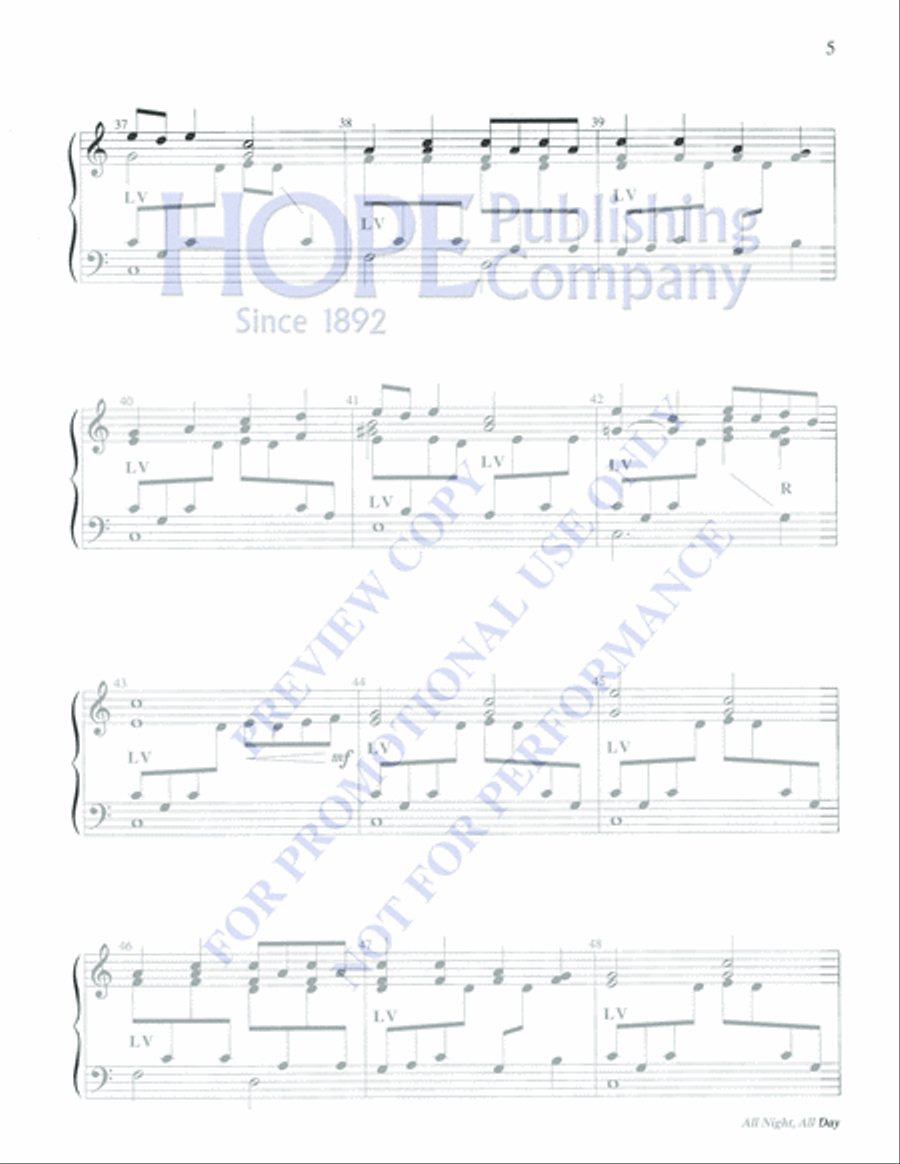 All Night, All Day 3-Octaves scores gallery preview page 5