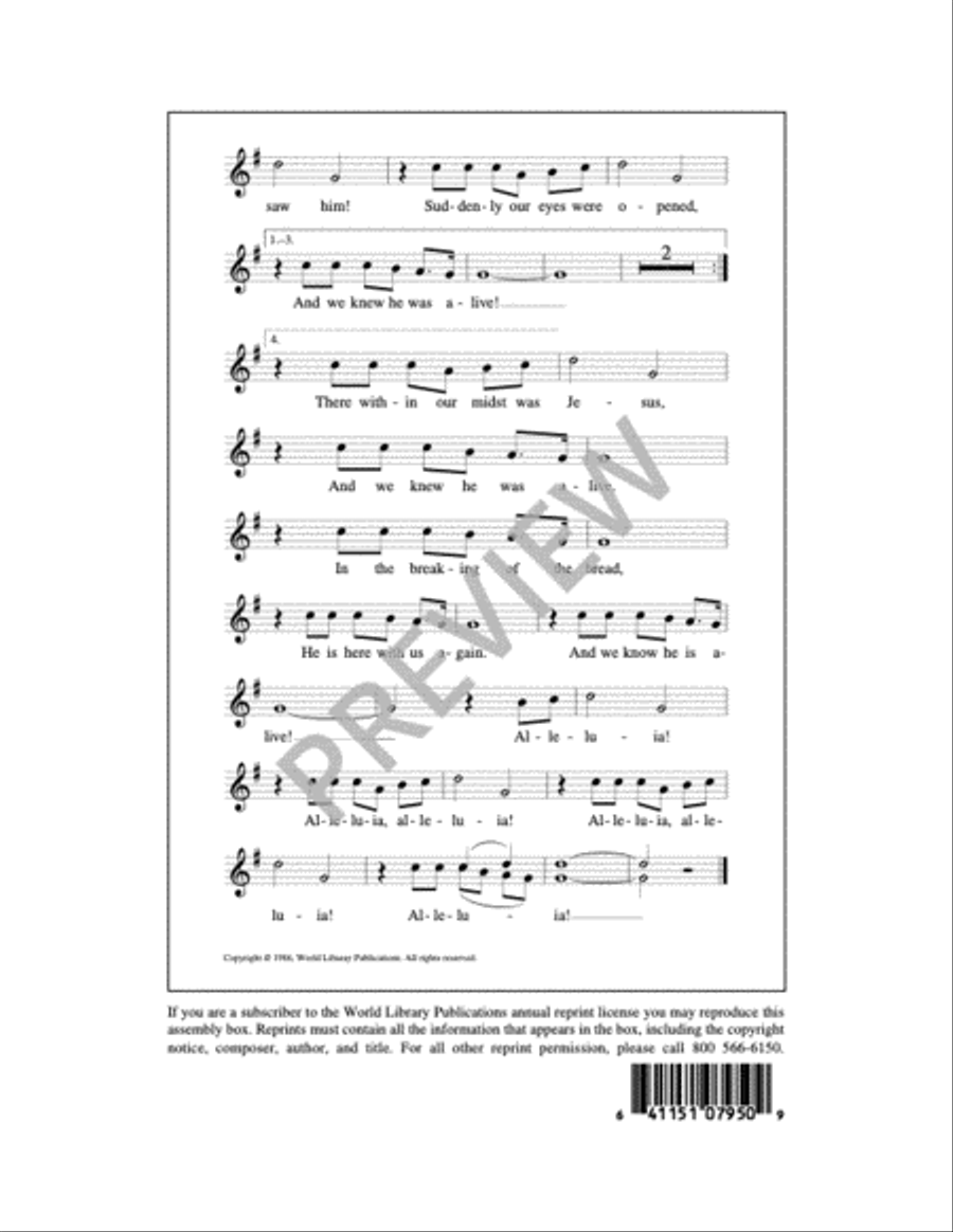 In the Breaking of the Bread 4-Part scores gallery preview page 6