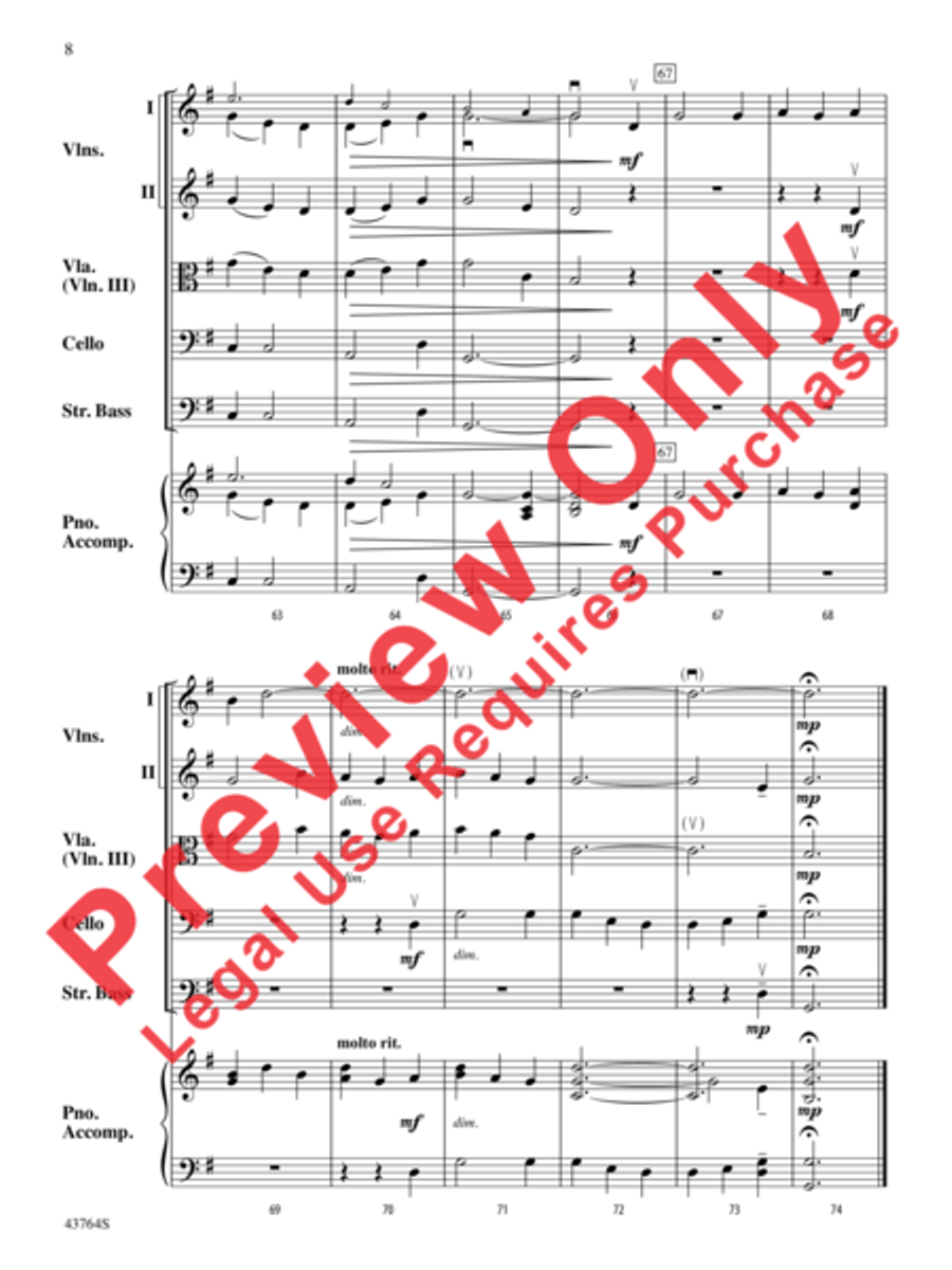 Scottish Folk Song String Orchestra scores gallery preview page 9