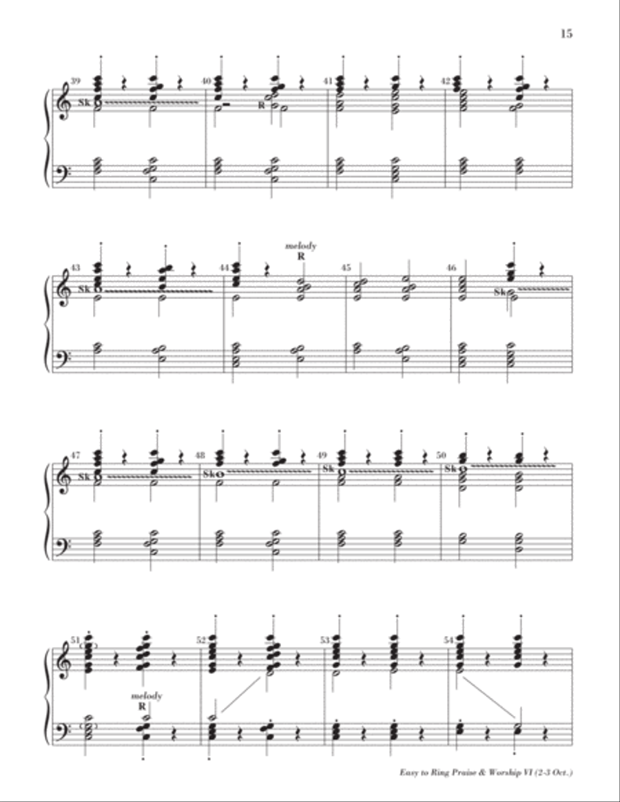 Easy to Ring Praise and Worship 3-Octaves scores gallery preview page 18