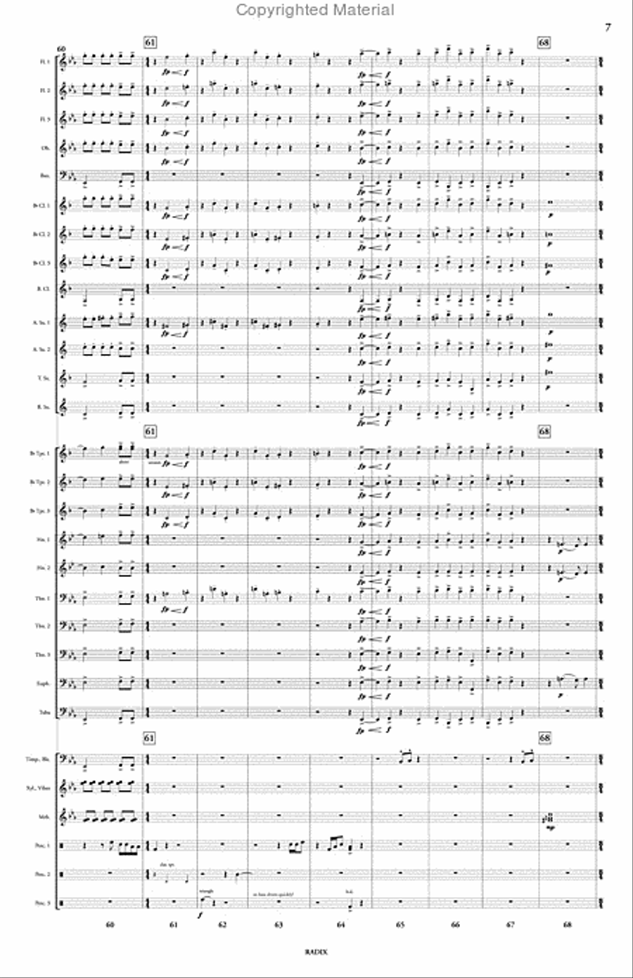Radix Radix Concert Band scores gallery preview page 8