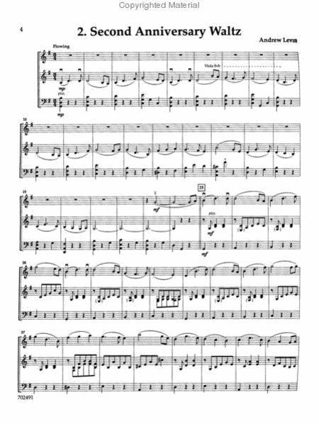 Six Waltzes for String Trio - Score image number null