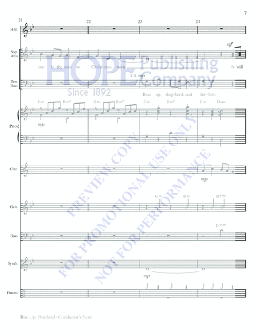 Rise Up, Shepherd Choir scores gallery preview page 7