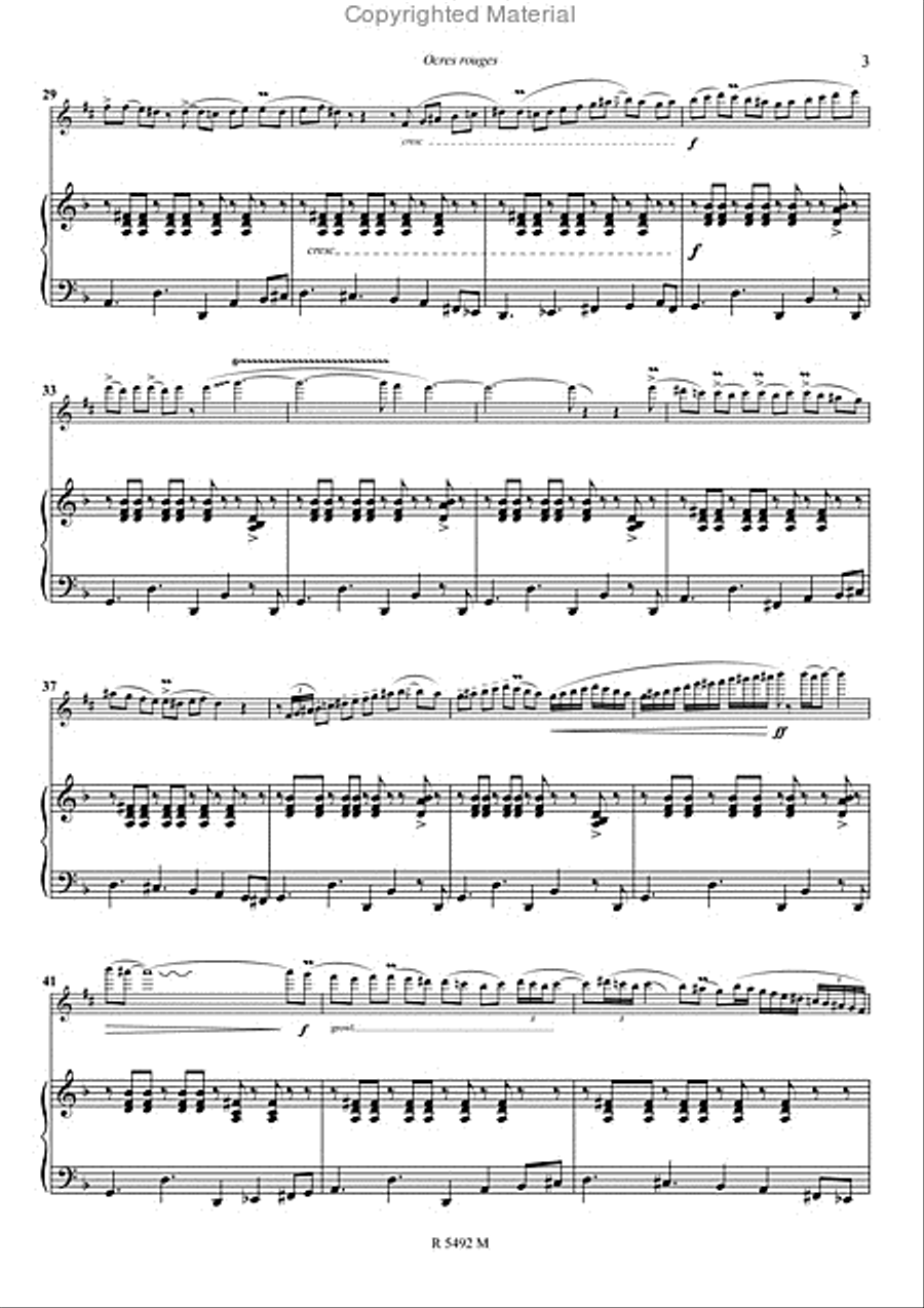 Ocres rouges Piano Accompaniment scores gallery preview page 4