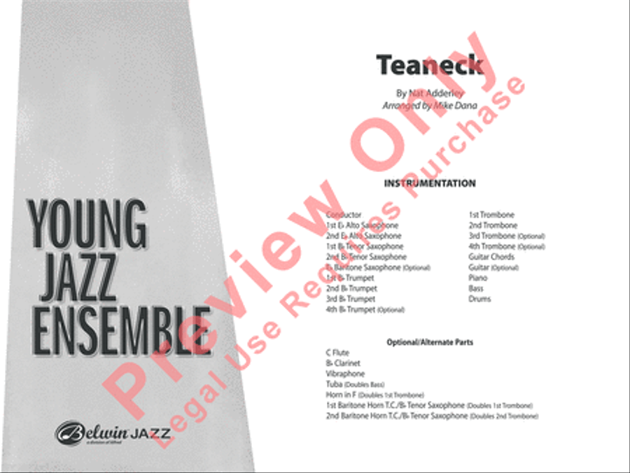Teaneck Teaneck Jazz Ensemble scores gallery preview page 2