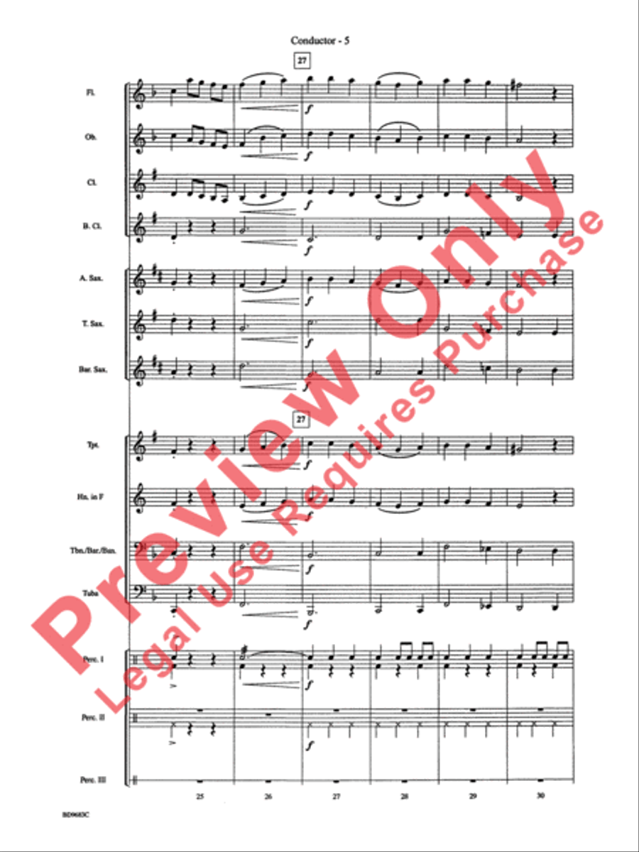 Christmas in Mexico Concert Band scores gallery preview page 7