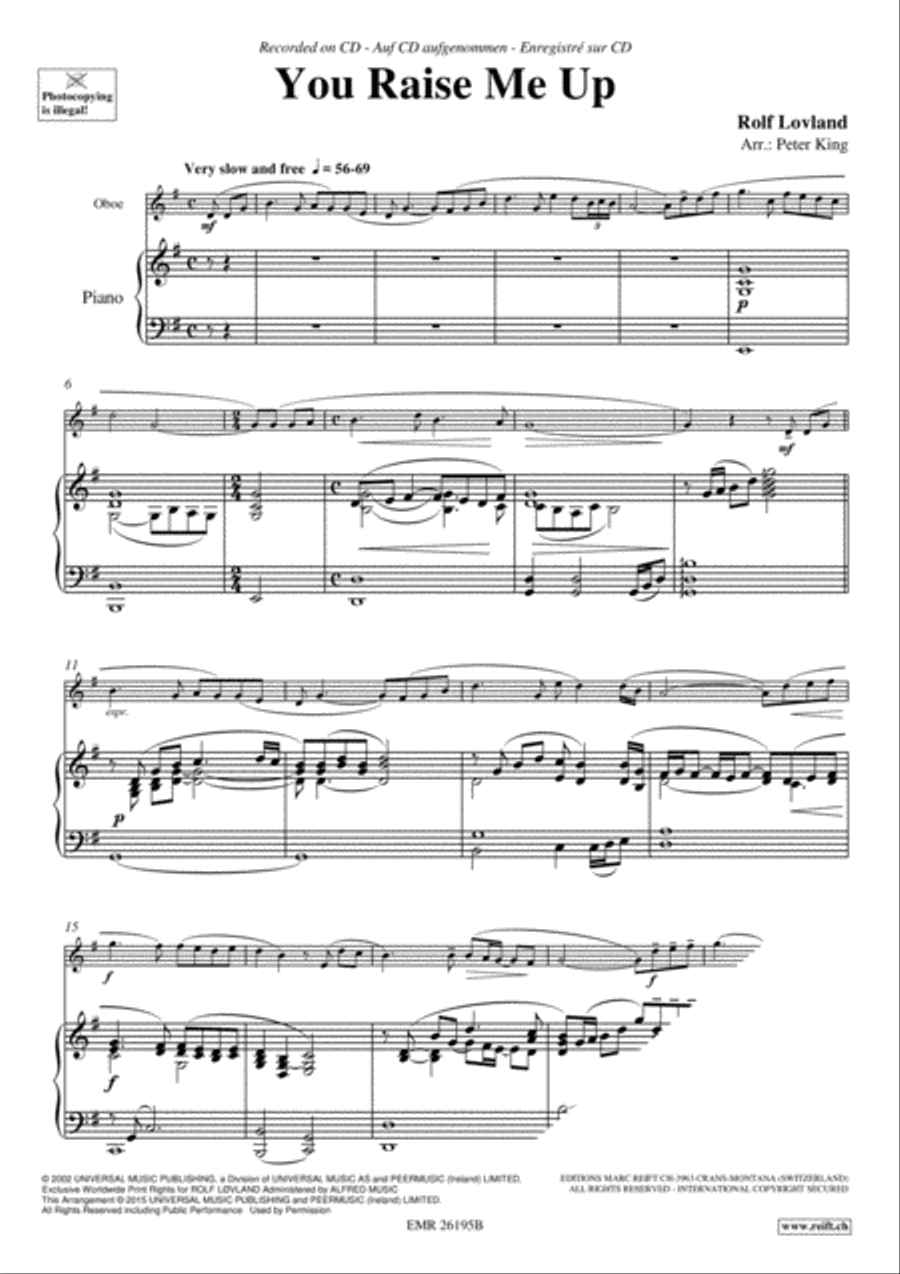 You Raise Me Up You Raise Me Up Piano Accompaniment scores gallery preview page 3
