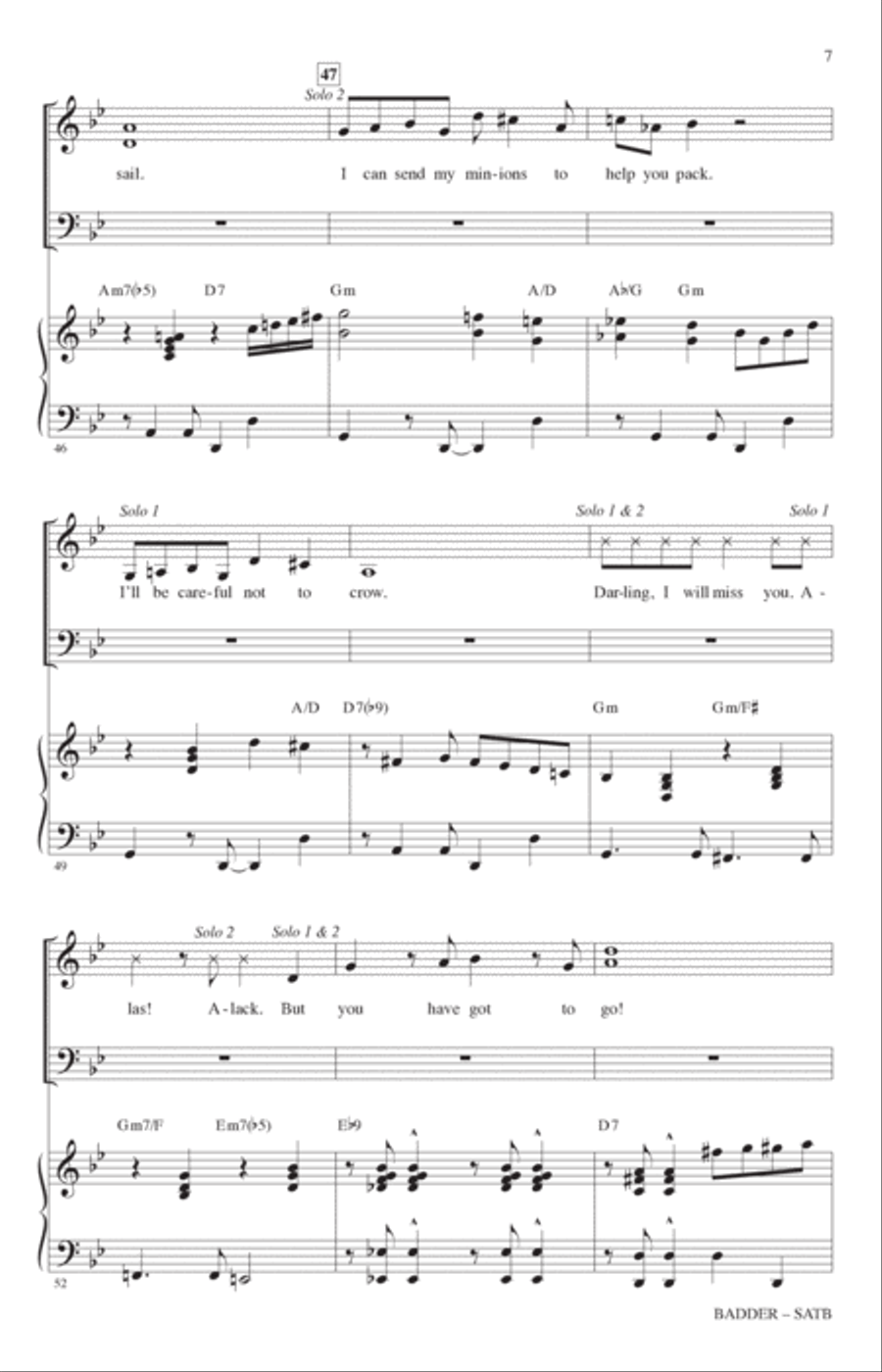 Badder (from Disenchanted) (arr. Mac Huff) 4-Part scores gallery preview page 6