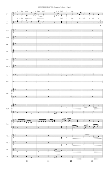 Breath Of Heaven (from "All Is Well") - Score