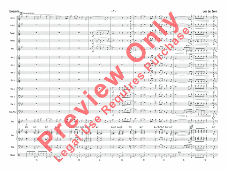 Lago del oeste Jazz Ensemble scores gallery preview page 10