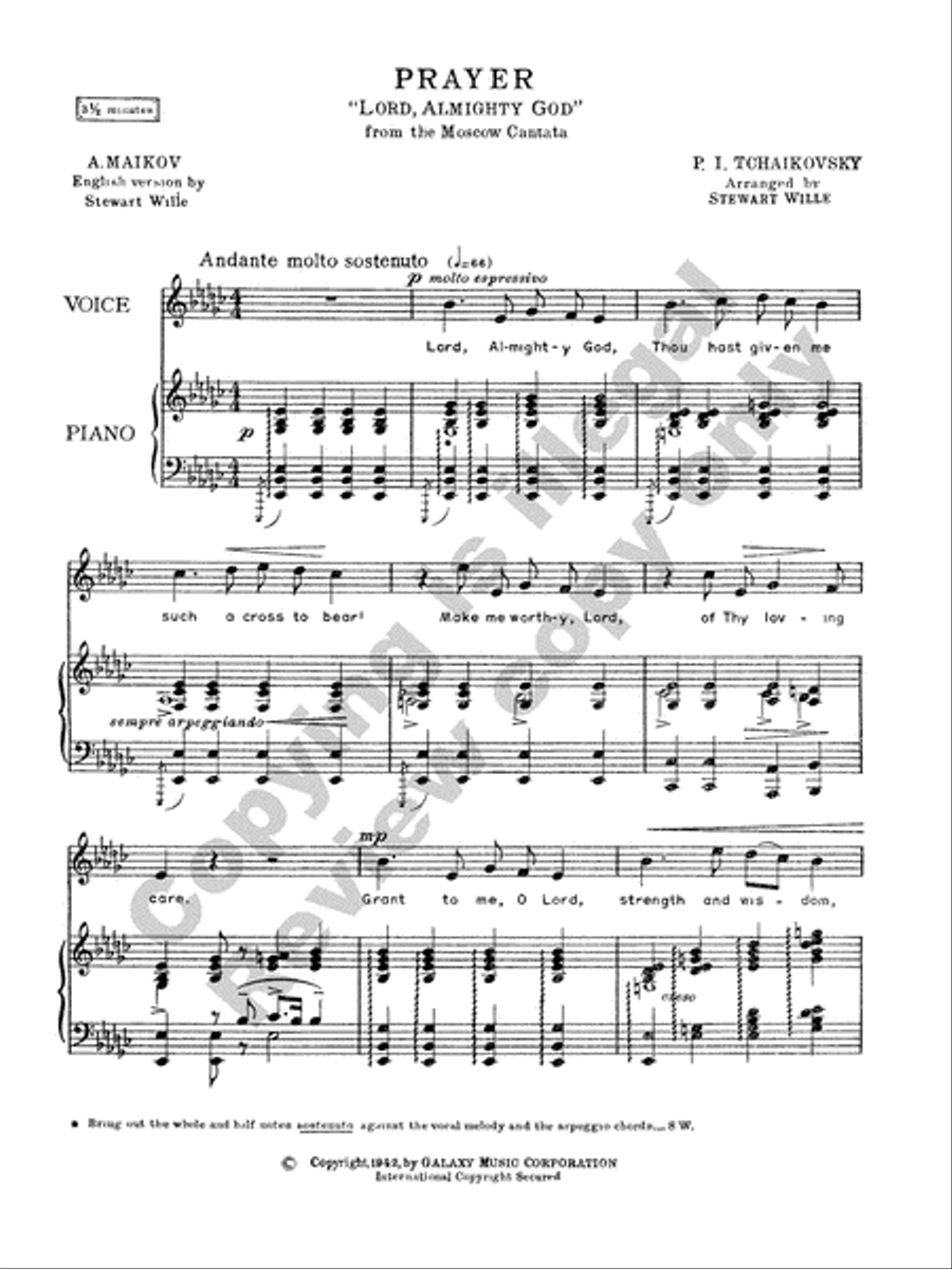 Prayer Lord Almighty God High Voice scores gallery preview page 6