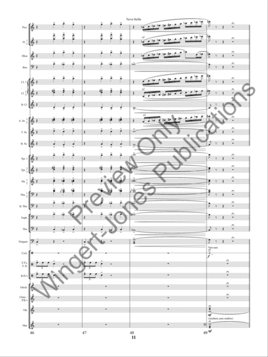 Nova Stella Concert Band scores gallery preview page 14