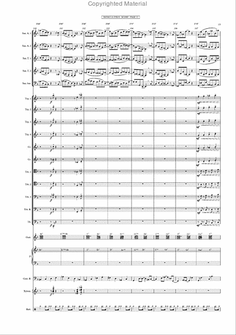 MONK LA D'US Big Band & Piano Jazz Ensemble scores gallery preview page 14