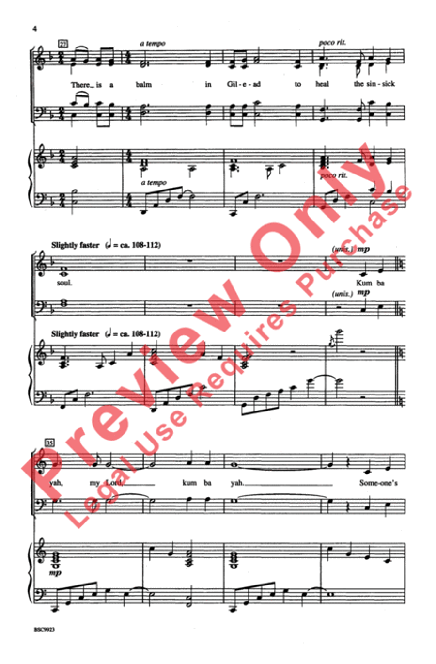 There Is a Balm 4-Part scores gallery preview page 4