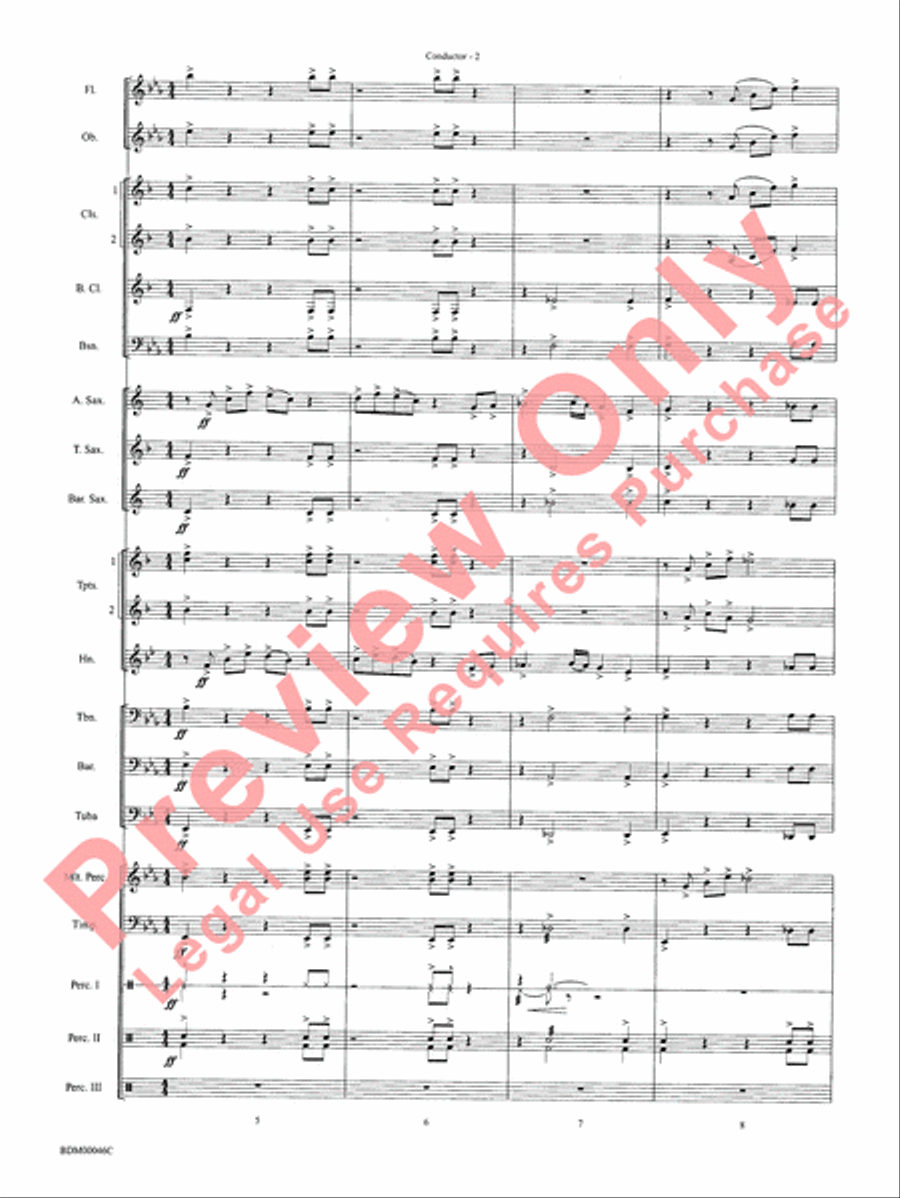 To Forge the New Frontier Concert Band scores gallery preview page 5