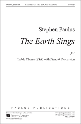Book cover for The Earth Sings