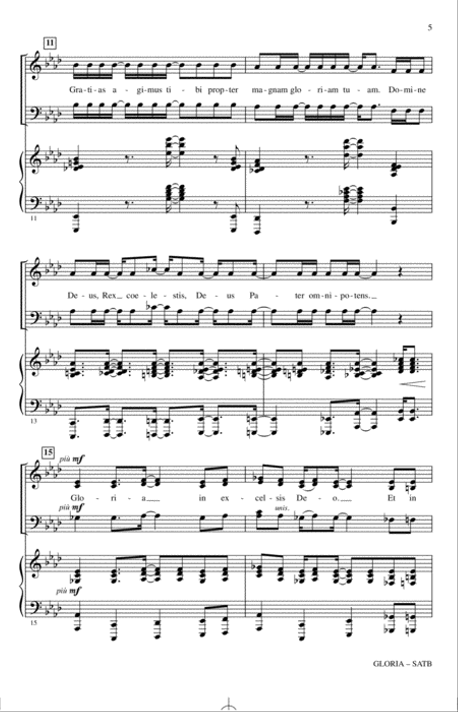 Gloria 4-Part scores gallery preview page 3