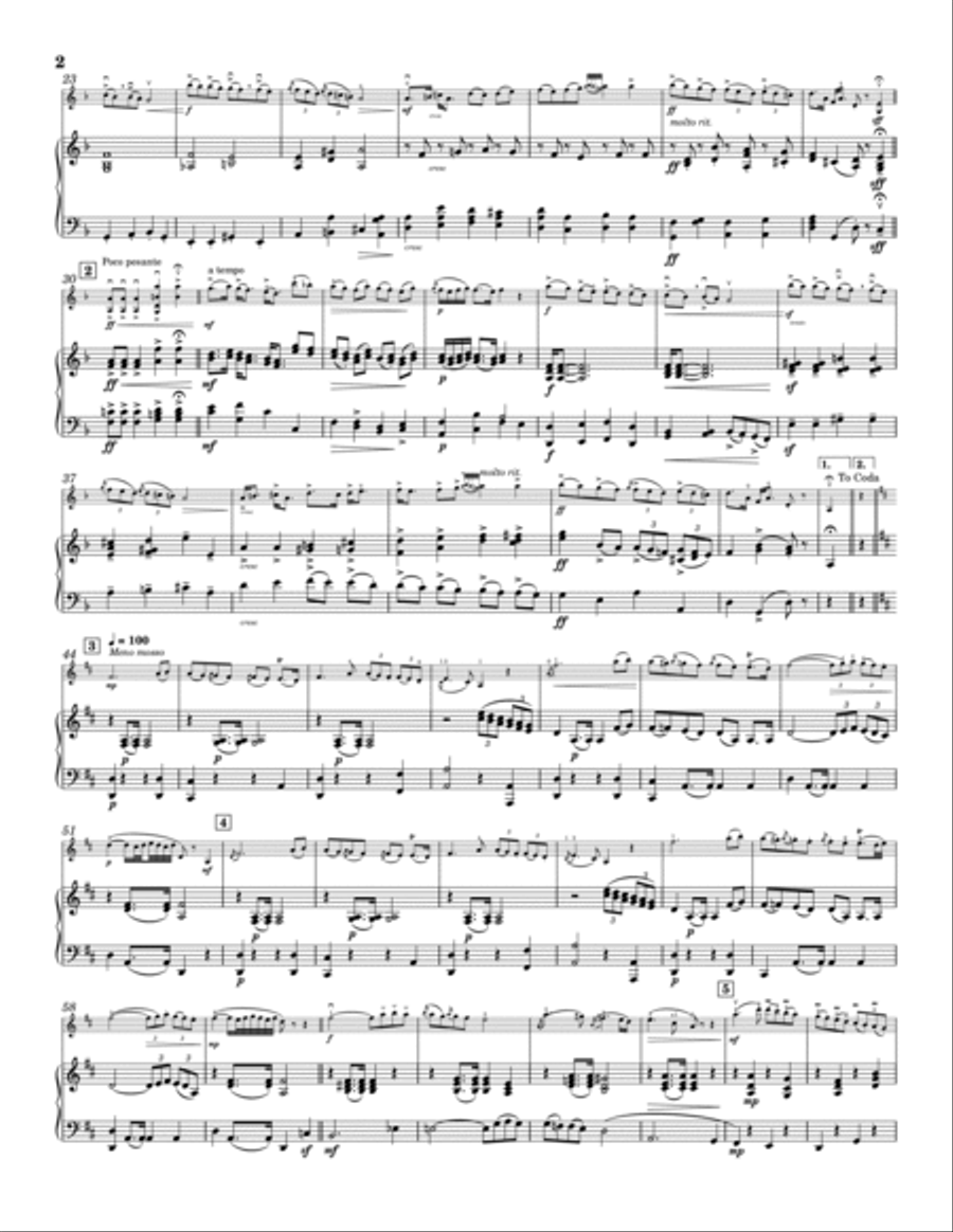 Kodály - Intermezzo from Háry János Suite - for Violin and Piano Chamber Music scores gallery preview page 3