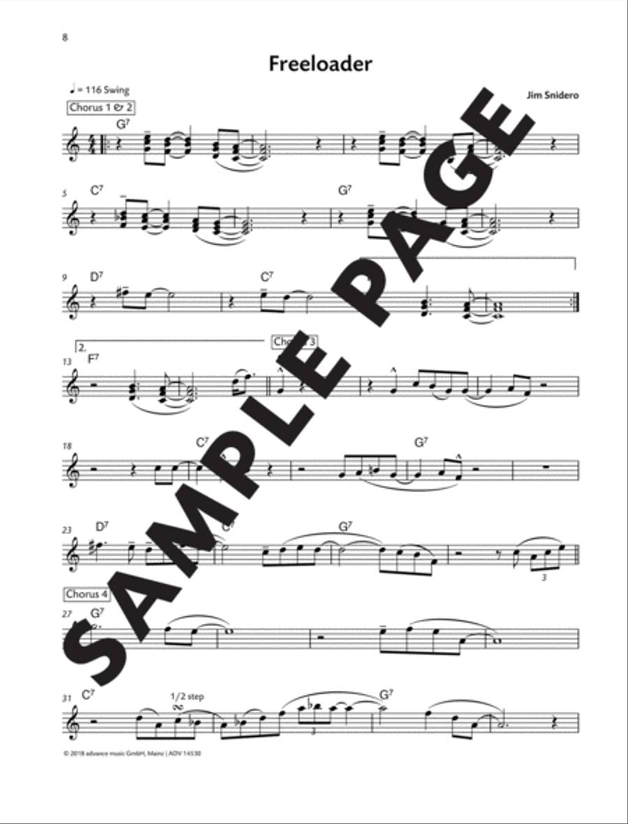 The Essence of the Blues -- Alto Saxophone Alto Saxophone scores gallery preview page 2