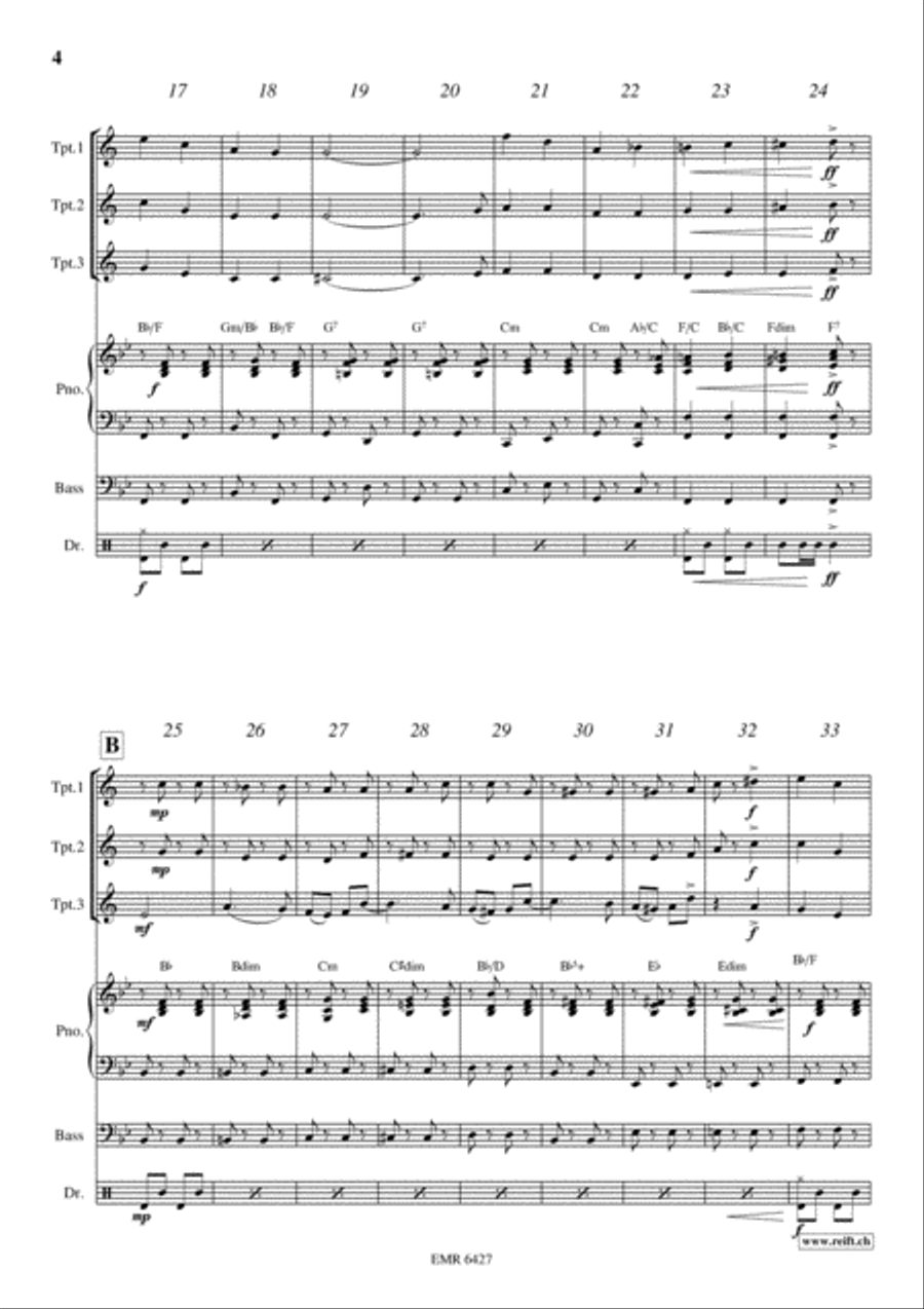 Final Curtain Trumpet Trio scores gallery preview page 4