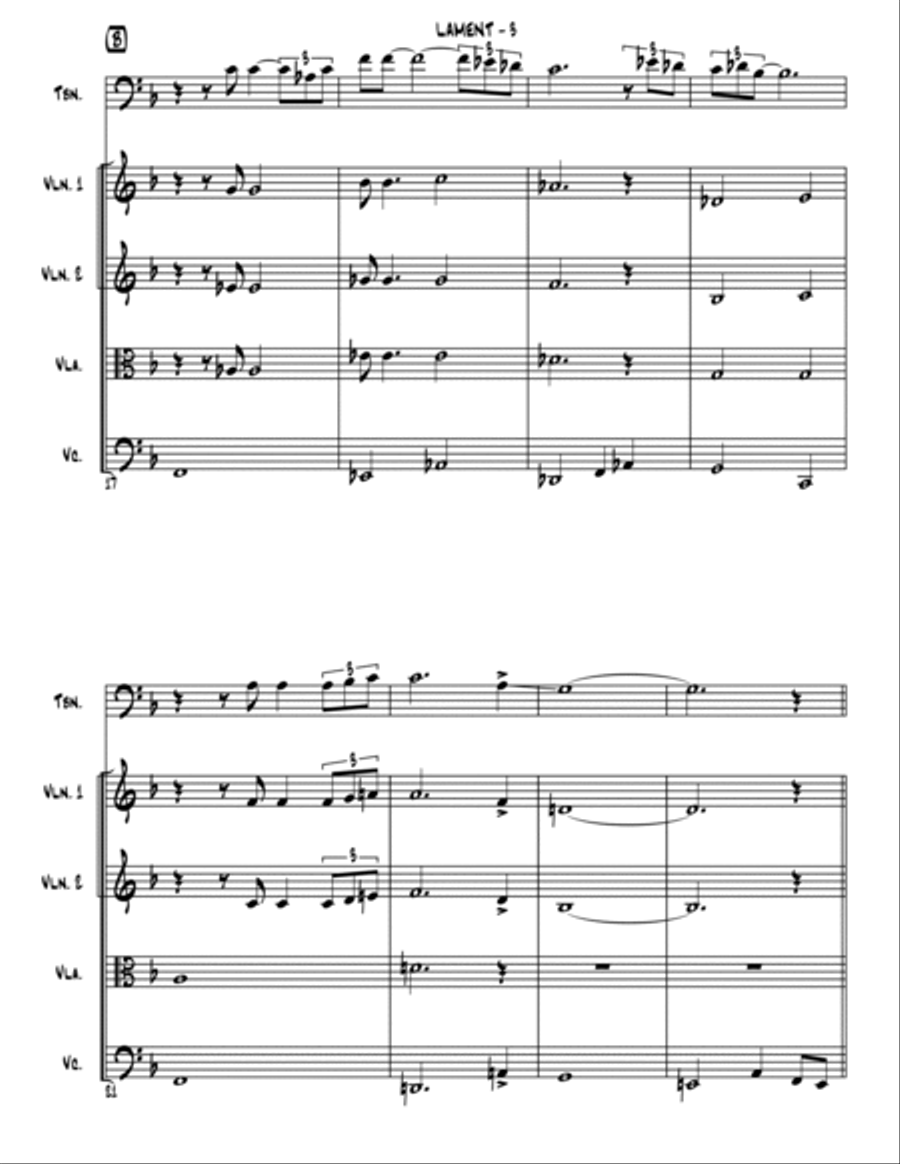 Lament Chamber Orchestra scores gallery preview page 5
