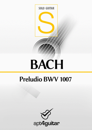 Book cover for Preludio BWV 1007