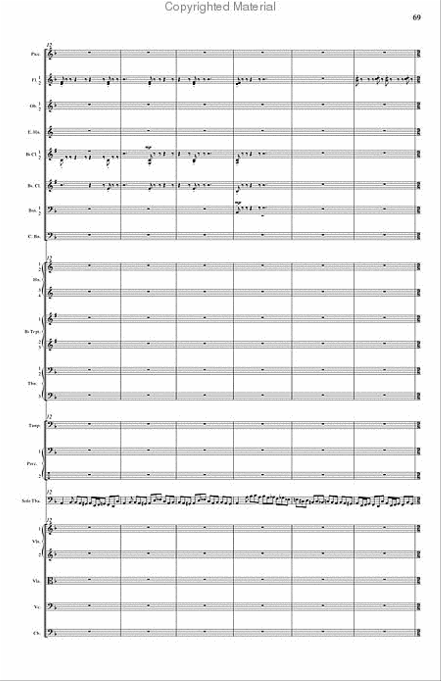 Concerto for Tuba and Orchestra Orchestra scores gallery preview page 13