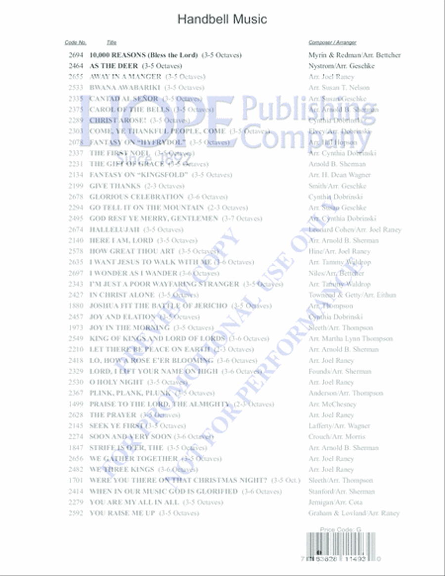 Climb Ev'ry Mountain 4-Octaves scores gallery preview page 8