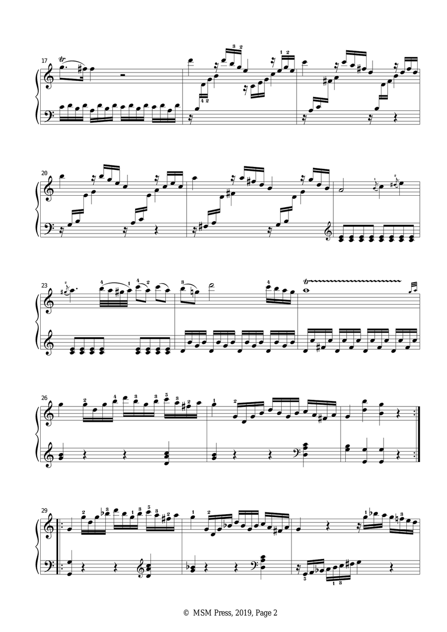 Mozart-Piano Sonata No.16 in C Major,K.545,No.1 Piano Solo scores gallery preview page 4