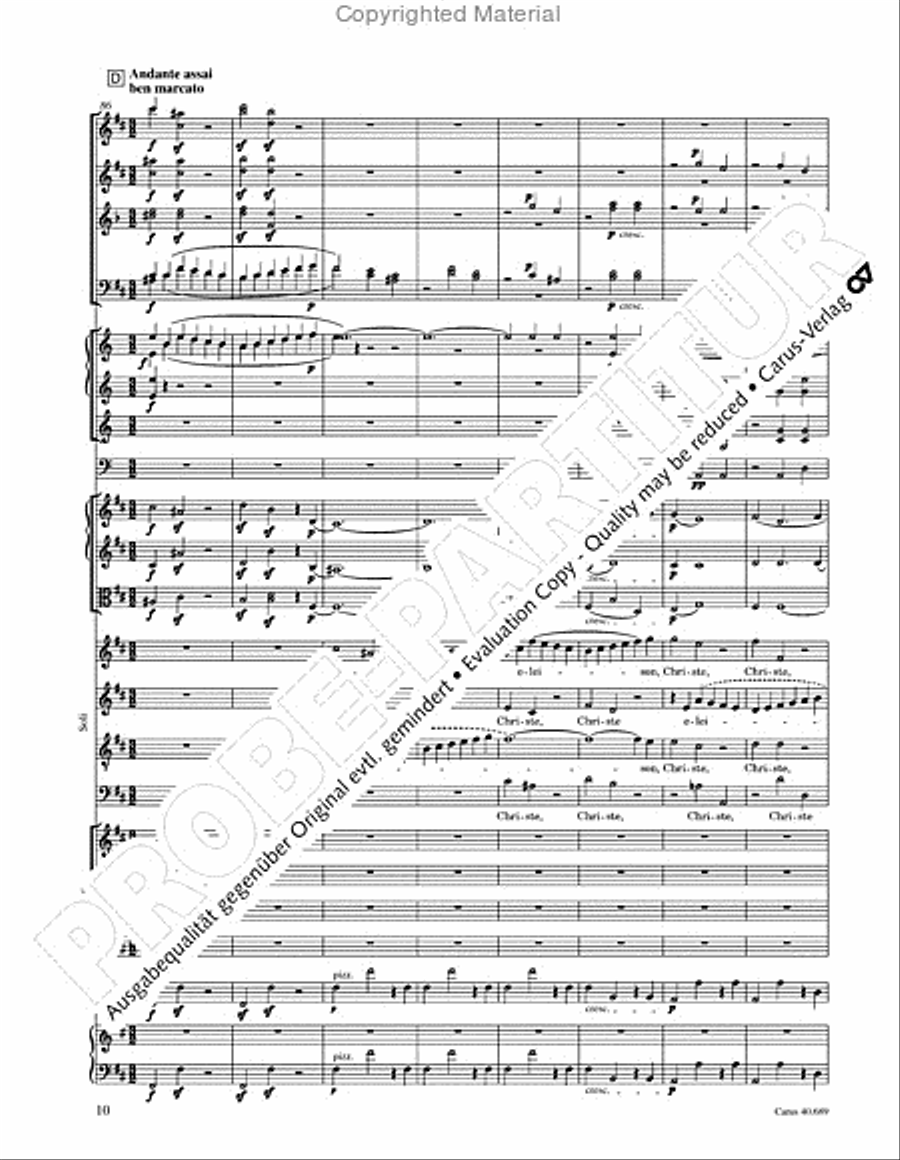 Missa solemnis Missa solemnis 4-Part scores gallery preview page 26