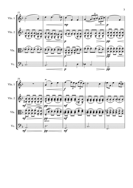 Fauré - Aprés un Réve (After a Dream) - Arr. for String Quartet/Ensemble by Greg Eaton image number null