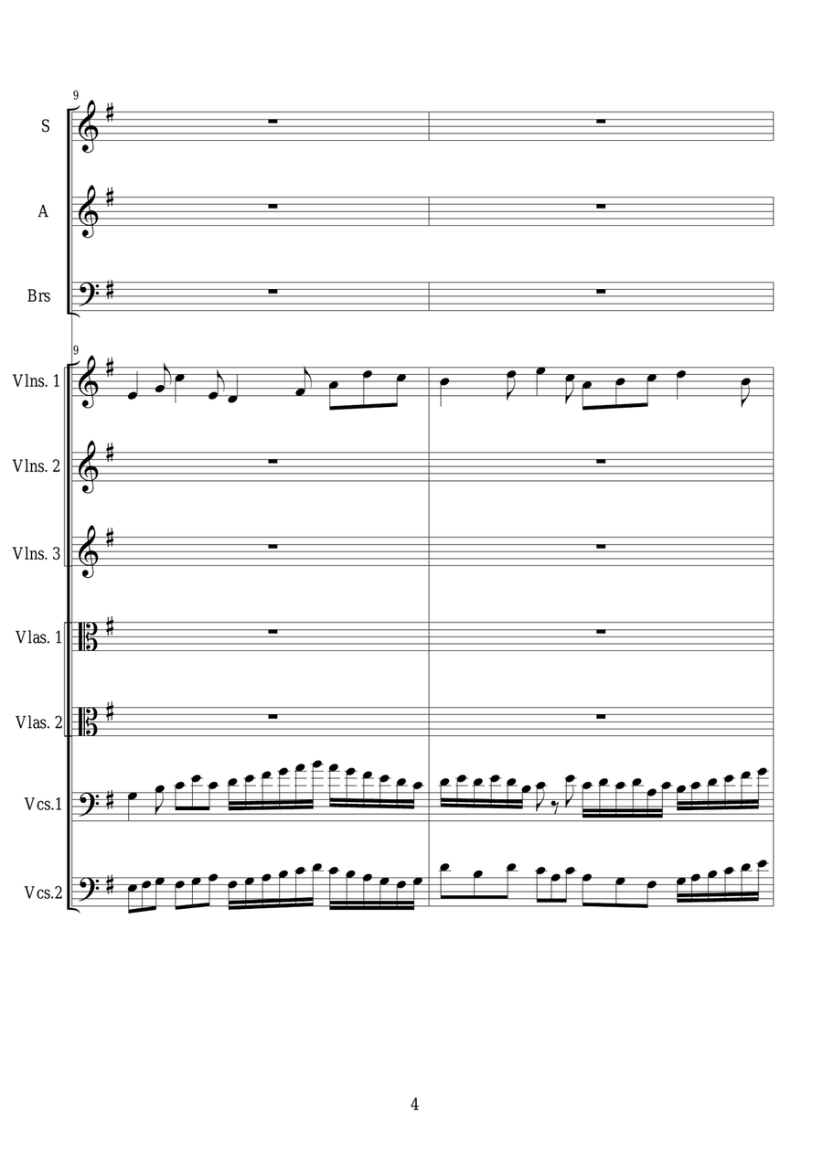Ingemisco - Sequence no.6 of the Missa Requiem CS044 3-Part scores gallery preview page 4