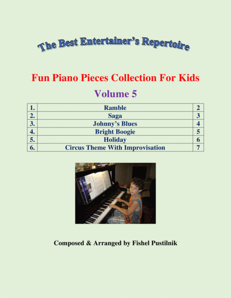 "Fun Piano Pieces Collection For Kids"-Volume 5 image number null