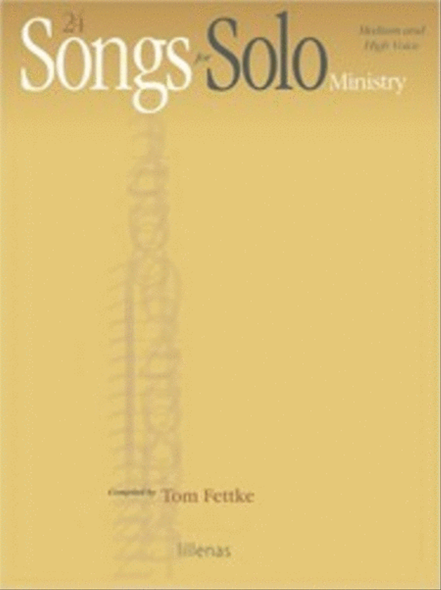 24 Songs for Solo Ministry - Book only High Voice scores gallery preview page 1