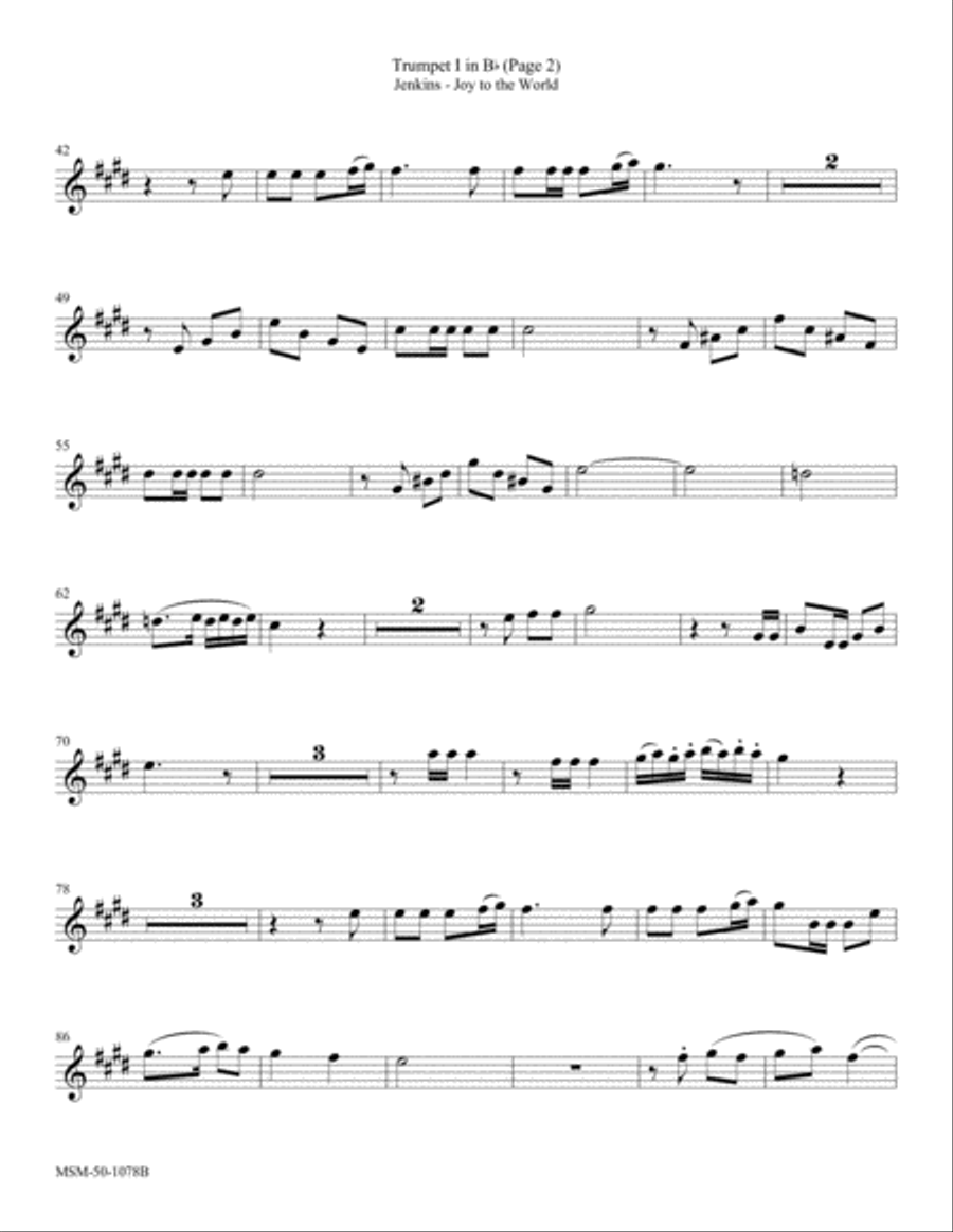 Joy to the World Choir scores gallery preview page 2
