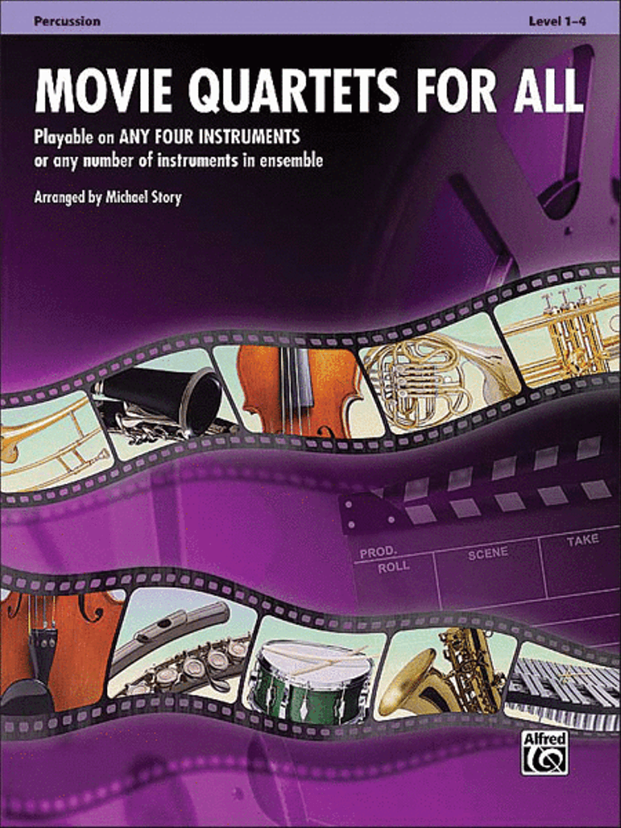 Movie Quartets for All Small Ensemble scores gallery preview page 1