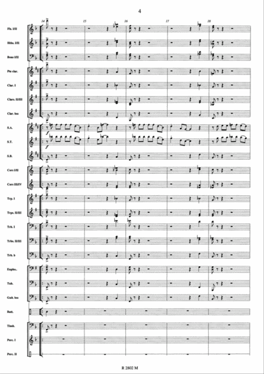 Johnny Hallyday Concert Band scores gallery preview page 5