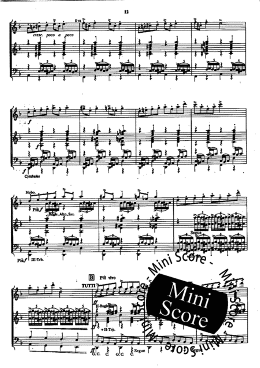 Peer Gynt Suite No 1 Concert Band scores gallery preview page 16